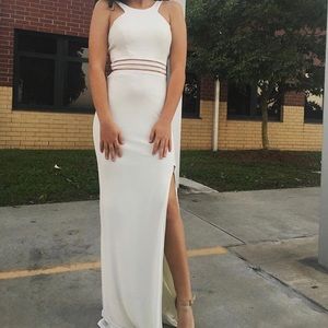 White prom dress
